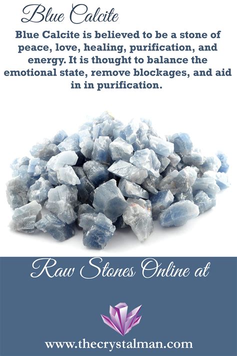 Blue Calcite | Crystals, Meditation crystals, Blue calcite