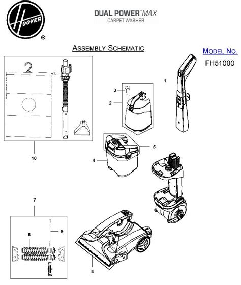 Hoover Carpet Cleaner Parts Diagram - Wiring Diagram