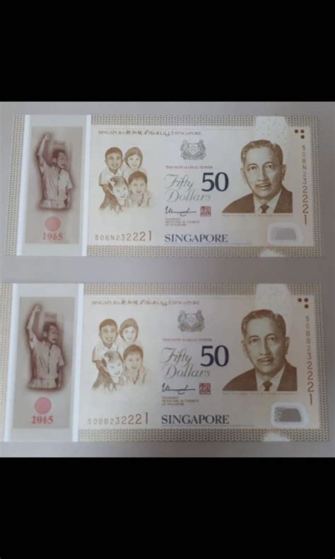 Limited edition SG50 $50 notes x 2 sets. IDENTICAL serial numbers!, Hobbies & Toys, Memorabilia ...