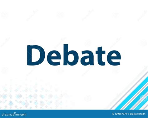 Debate Modern Flat Design Blue Abstract Background Stock Illustration ...