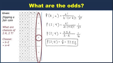 Example: Calculating coin toss probabilities - YouTube