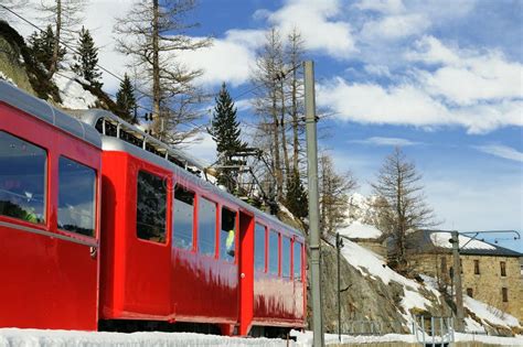 Red train stock image. Image of alpinism, snow, holiday - 19976699