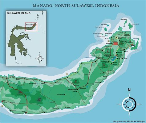 http://www.north-sulawesi.org/maps/northsulawesi.gif | North sulawesi, Tourist information ...