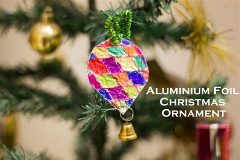 Easy Tin Foil Christmas Tree Ornaments - Make and Takes