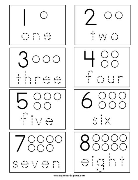 Number Worksheets - Sight Words, Reading, Writing, Spelling & Worksheets