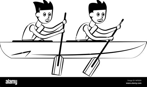 Row Boat Clip Art Black And White