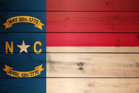 Flag of North Carolina - Wood Texture - Download it for free