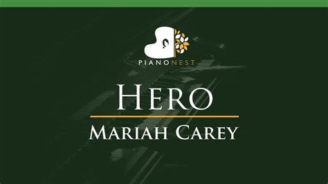 Hero - Mariah Carey - LOWER Key (Piano Karaoke / Sing Along) - YouTube