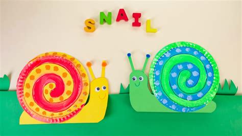 Paper Plate Snail Craft - Super Simple