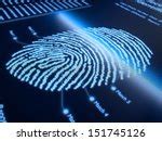 Blue Fingerprint Background Free Stock Photo - Public Domain Pictures