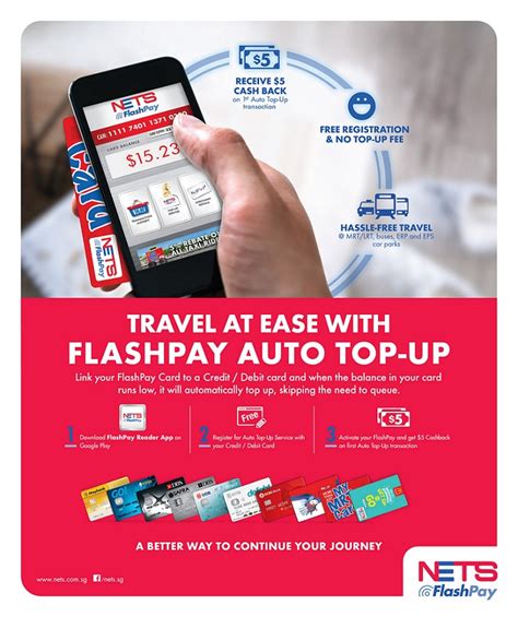 How to set up auto top up on your Nets Flashpay card