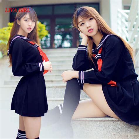 LG Japanese school uniform girls school class navy sailor school ...