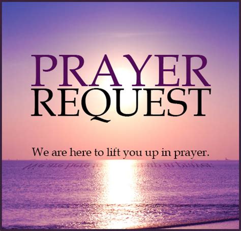 Prayer Request Form - Beautified Saints Church