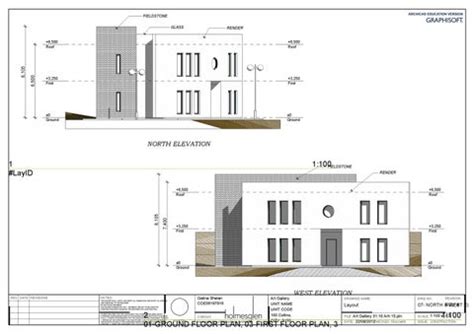 Archicad Art Gallery NORTH & WEST ELEVATIONS by Galina Shelan - Issuu