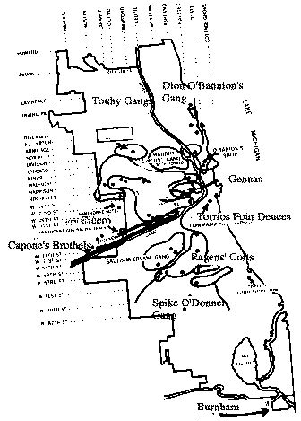 Gang Areas of Operation - Map Locator