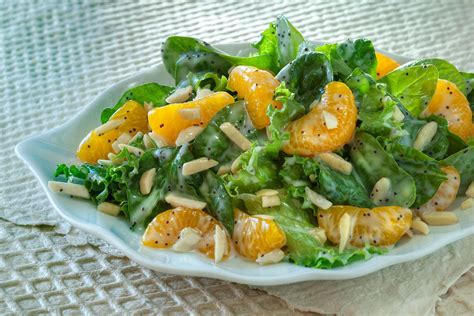 Mandarin Orange Salad - BRIANNAS Salad Dressings | Orange salad recipes, Vegetable side dishes ...