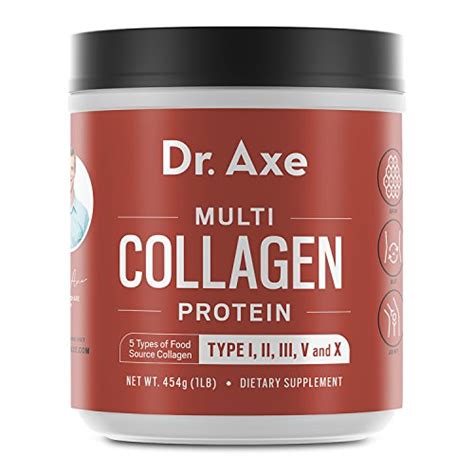 Dr. Axe Multi-Collagen Protein Powder - High-Quality Blend of Grass-Fed Beef, Chicken, Wild Fish ...