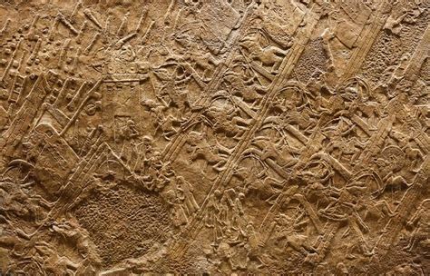 The Lachish Reliefs show the Assyrian army laying siege to Lachish, near Jerusalem. They were ...