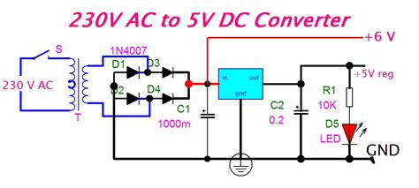 Ac Dc Converter Circuit Diagram 12v 220v To 12v Dc Converter