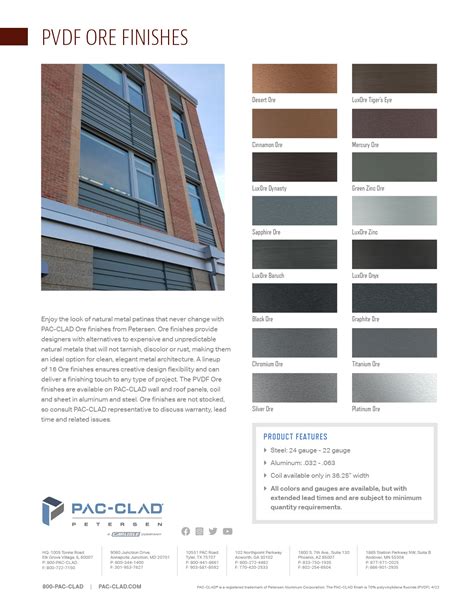 Seven New PAC-CLAD Colors Enhance Design Options For Metal, 55% OFF