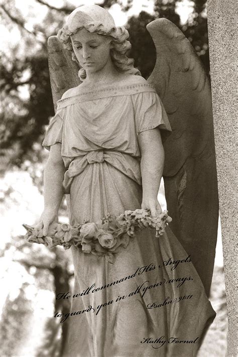 Christian Angel Art - Angel Holding Garland Photograph by Kathy Fornal | Fine Art America