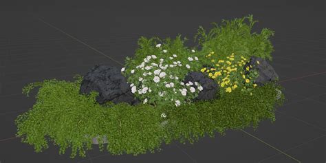 3D Model Garden Plants Collection Vol 57-Blender - TurboSquid 2117795