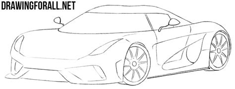 How to Draw a Koenigsegg Regera