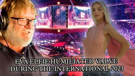 Eva Elfie humiliated Valve during The International 2023 | Hawk Live