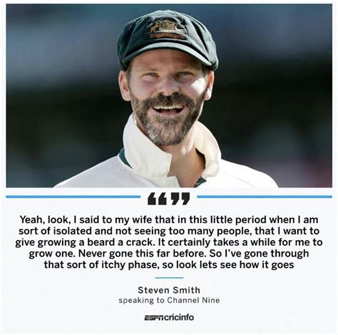 Steven Smith growing a beard : r/Cricket