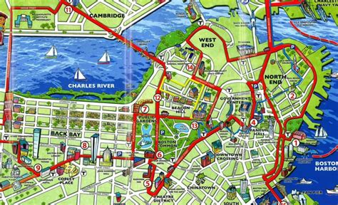 Boston Tourist Map Printable - Printable Maps