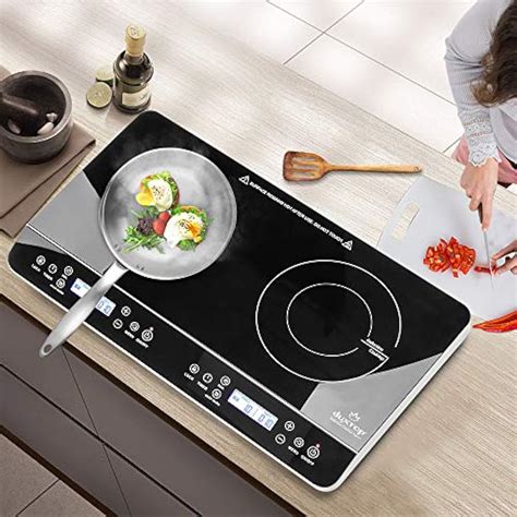 9620LS LCD Portable Double Induction Cooktop 1800W Digital Electric ...