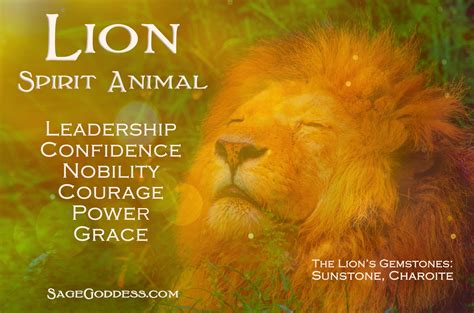 What's Your Spirit Animal? - Sage Goddess | Lion spirit animal, Animal ...