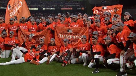 Orioles clinch the AL East title with their 100th win | 09/28/2023 ...