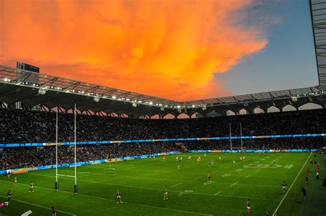 The Sunset over BankWest stadium : r/nrl