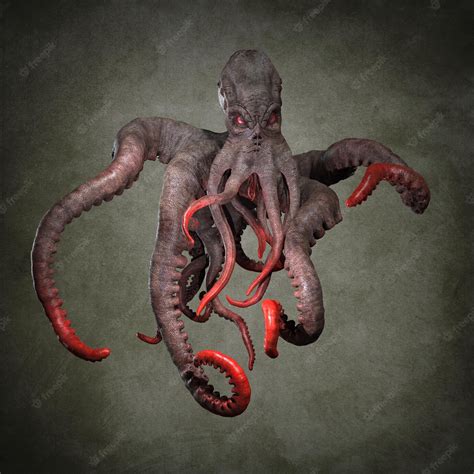 Premium Photo | Predatory ocean octopus. 3D illustrations