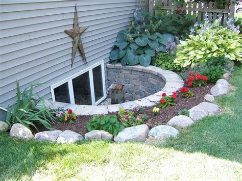 Pin by Alexandra Rosemann on Gardens | Egress window landscaping, Basement windows, Basement ...