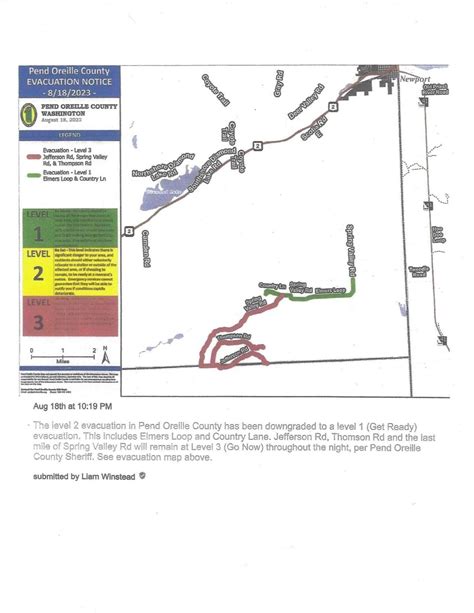 Oregon Fire evacuation map - Pend Oreille | | khq.com