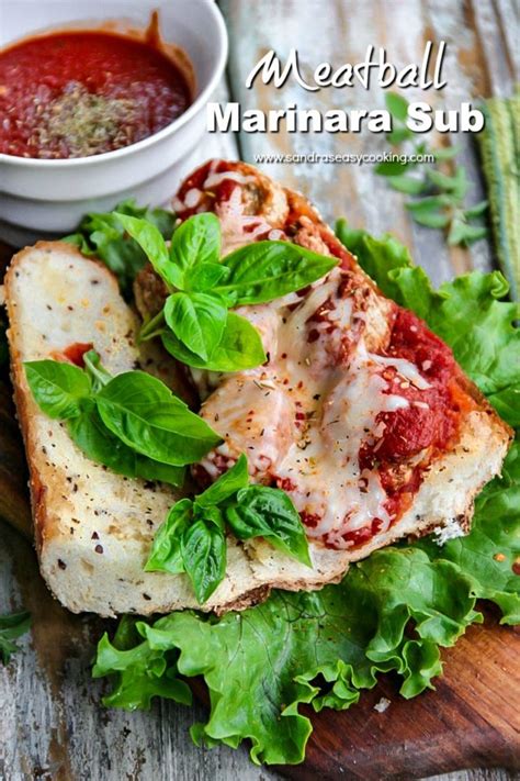 Meatball Marinara Sub - Sandra's Easy Cooking