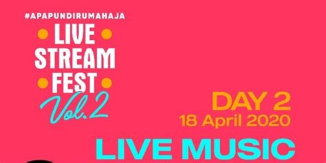 Concert from Home, Vidi Aldiano, JKT48 - Reza Artamevia Will Perform in Live Stream Fest Vol.2