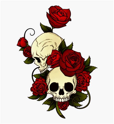 Skull and rose tattoo drawings photos