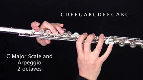 How to play the C Major Scale and Arpeggio on the Flute: Learn Flute Online | Major scale, Flute ...