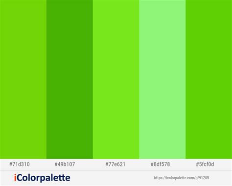 Lima – Limeade – Lima – Sulu – Lima Color scheme | iColorpalette | Green colour palette, Color ...