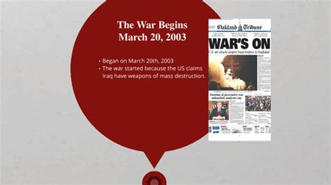 Timeline of the Second Persian Gulf War by Trevor Wilmers on Prezi