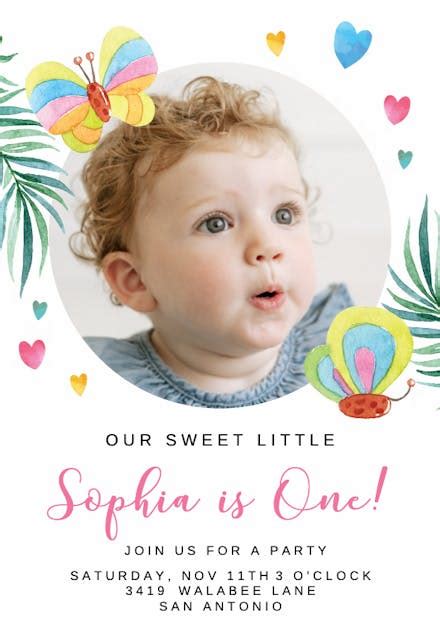 Baby Birthday Invitation Templates (Free) | Greetings Island