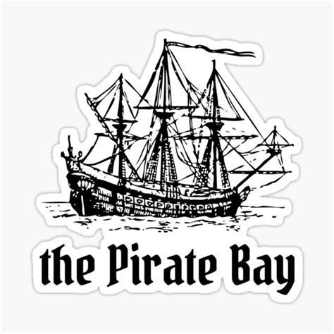 " The Pirate Bay logo " Sticker for Sale by 77ART | Redbubble