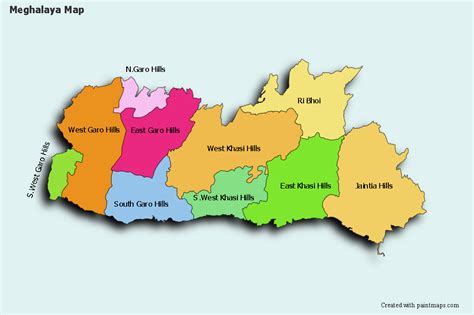 Political Map Of Meghalaya