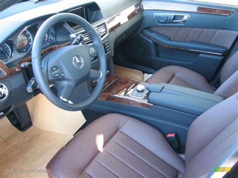 Chestnut Brown Interior 2011 Mercedes-Benz E 350 4Matic Sedan Photo #38030343 | GTCarLot.com