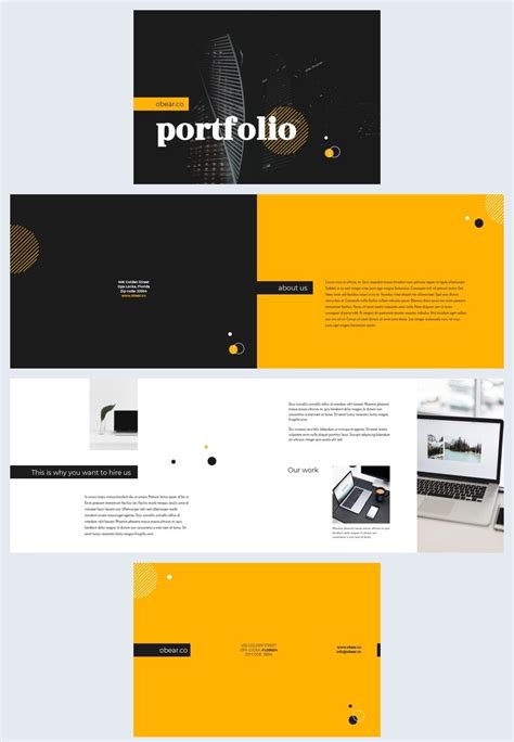 Elegant Business Portfolio Template | Business portfolio template, Portfolio templates, Business ...