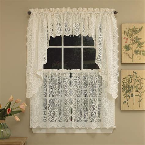 Lace Swag Valance Curtains | Window Treatments Design Ideas