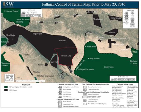 Fallujah Control of Terrain Map (animated): May 23-31, 2016 | Institute for the Study of War